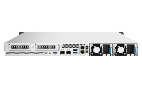 QNAP TS-h1090FU-7302P-256G | 10-zatokowy all flash NAS, AMD Epyc, 256GB RAM, 2x 25GbE SFP28, RP RACK