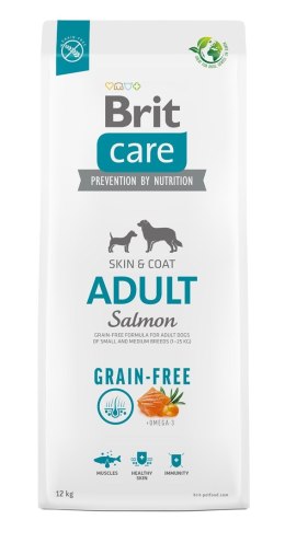 BRIT Care Grain-Free Adult Salmon - sucha karma dla psa - 12 kg