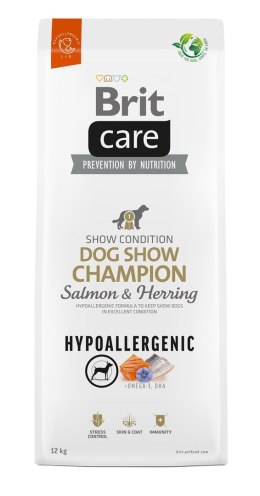 BRIT Care Hypoallergenic Dog Show Champion Salmon & Herring - sucha karma dla psa - 12 kg