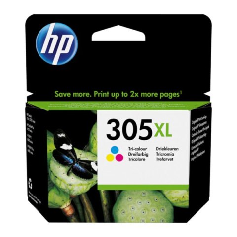 HP oryginalny ink / tusz 3YM63AE, HP 305XL, HP 305XL, Tri-colour, High yield