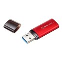 Apacer USB flash disk, USB 3.0, 64GB, AH25B, czerwony, AP64GAH25BR-1, USB A, z osłoną