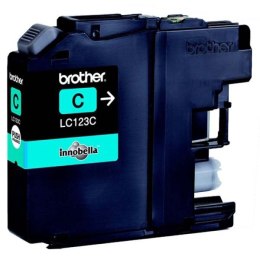 Brother oryginalny ink / tusz LC-123C, cyan, 600s