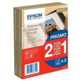 Epson Premium Glossy Photo Pa, C13S042167, foto papier, promo 1+1 gratis typ połysk, biały, 10x15cm, 4x6