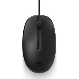Mysz przewodowa, HP 128, czarna, 1200DPI