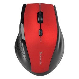 Mysz bezprzewodowa, Defender Accura MM-365, czarno-czerwona, optyczna, 1600DPI