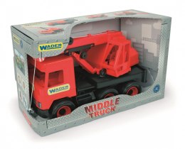 Wader Dźwig czerwony 38 cm Middle Truck w kartonie