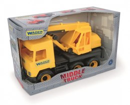 Wader Dźwig żółty 38 cm Middle Truck w kartonie