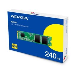 Adata Dysk SSD Ultimate SU650 240GB M.2 TLC 3D 2280 SATA