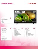 Toshiba Telewizor LED 55 cali 55UA5D63DG