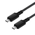 Maclean Kabel 2x USB-C 100W 1m wspierajacy PD przesyl danych do 10Gbps MCE491 Czarny