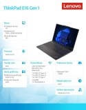 Lenovo Laptop ThinkPad E16 G1 21JN005WPB W11Pro i5-1335U/8GB/512GB/INT/16.0 WUXGA/Graphite Black/1YR Premier Support + 3YRS OS
