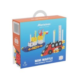 Marioinex Klocki konstrukcyjne Mini Waffle - Przyborniki pojazdy 140 elementów