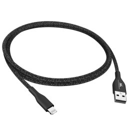Kabel USB-Lightning Maclean MCE845B MFi Apple (Made for iPhone / iPod / iPad), 2.4A, 1m, czarny