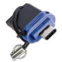 Verbatim USB flash disk OTG, USB 3.0, 32GB, Dual, niebieski, 49966, USB A / USB C, z oczkiem na brelok