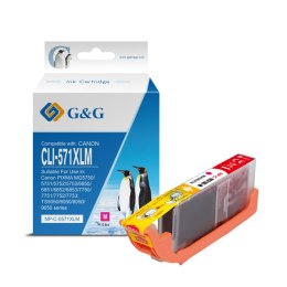 G&G kompatybilny ink / tusz z CLI571M XL, NP-C-0CL571XLM, magenta, 10,8ml, ml high capacity