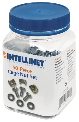 Zestaw śrub Intellinet do szaf Rack 50 kompletów: śruby M6 + nakrętki + podkładki