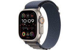 Apple Watch Ultra 2 GPS + Cellular, 49mm Koperta z tytanu z opaską Alpine w kolorze niebieskim - M