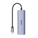 Unitek HUB USB-C 3.1; 4x USB-C; 5 Gbps; kabel 15cm; H1107K