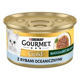 PURINA Gourmet Gold Succulent Delights Ryba oceaniczna - mokra karma dla kota - 85 g