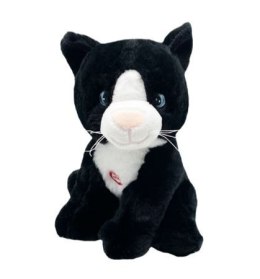 TULILO Maskotka Kot Emil czarny z dźwiękiem 20 cm