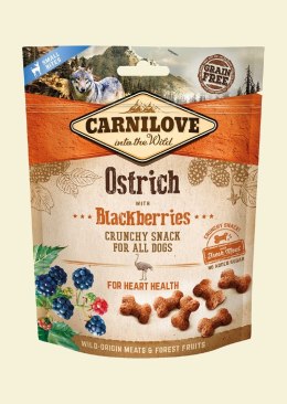 CARNILOVE Fresh Crunchy Struś z jeżynami - przysmak dla psa - 200 g