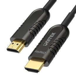 Kabel optyczny HDMI Unitek Y-C1076BK HDMI 2.0, AOC, 4K 60Hz, 12m