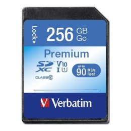 Karta pamięci SDXC Verbatim Premium U1 256GB (90 MB/s) Class 10 UHS-1 V10