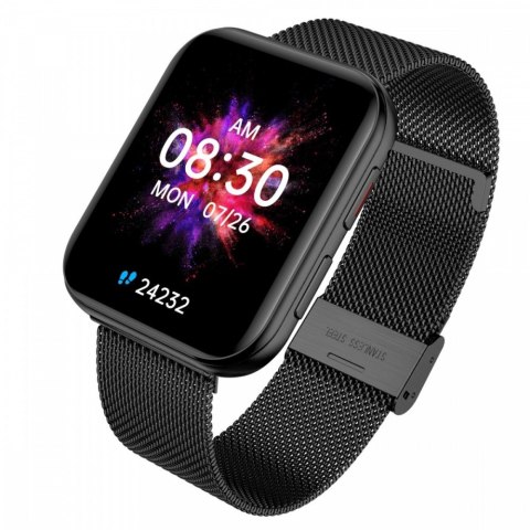 Garett Electronics Smartwatch GRC Maxx Czarny stalowy