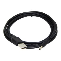 Kabel USB 2.0 AM - wtyk zasilania 3.5 mm czarny Gembird (1.8m)