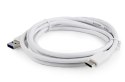 Kabel USB 3.0 typ C(AM/CM) 1.8m biały Gembird
