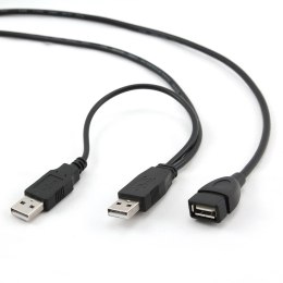 Kabel podwójny USB 2.0 Gembird AMX2-AF (0,9 m)