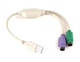 Przejściówka USB-PS/2 x2 Gembird UAPS12 (0,3 m)