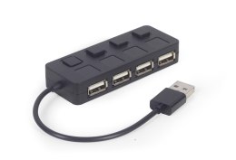 Hub USB 2.0 4-Portowy Gembird (czarny)