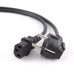 Kabel GEMBIRD PC-186-VDE-3M (C13 / IEC C13 / IEC 320 C13 - Schuko ; 3m; kolor czarny)