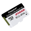 Kingston Karta microSD 256GB Endurance 95/45MB/s C10 A1 UHS-I SDCE/256GB do rejestratorów i kamer +wysyłka do godziny 18