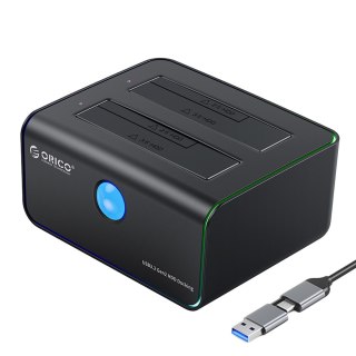 Orico Stacja dokująca 2x SATA 3,5", USB-C 10 Gbps