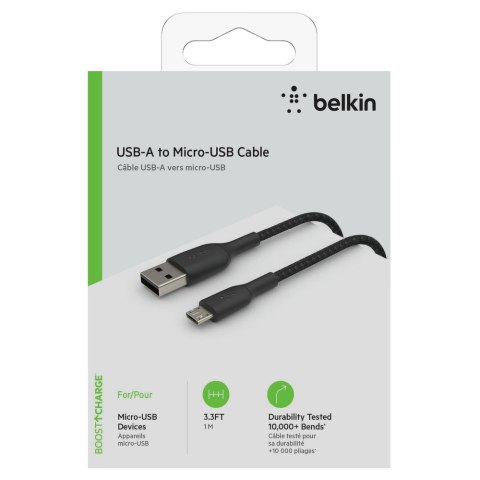 Belkin BoostCharge Micro-USB to USB-A Br, 1M BLK