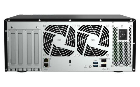 QNAP TS-h1290FX-7302P-256G | 12-zatokowy all flash NAS, AMD Epyc, 256GB RAM, 2x 25GbE SFP28, Tower