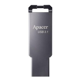 Apacer USB flash disk, USB 3.0, 32GB, AH360, srebrny, AP32GAH360A-1, z oczkiem na brelok