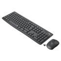 Logitech MK295, zestaw klawiatura z myszą optyczną bezprzewodową, AAA, CZ, multimedialny, 2.4 [GHz], bezprzewodowa, szara, Silen