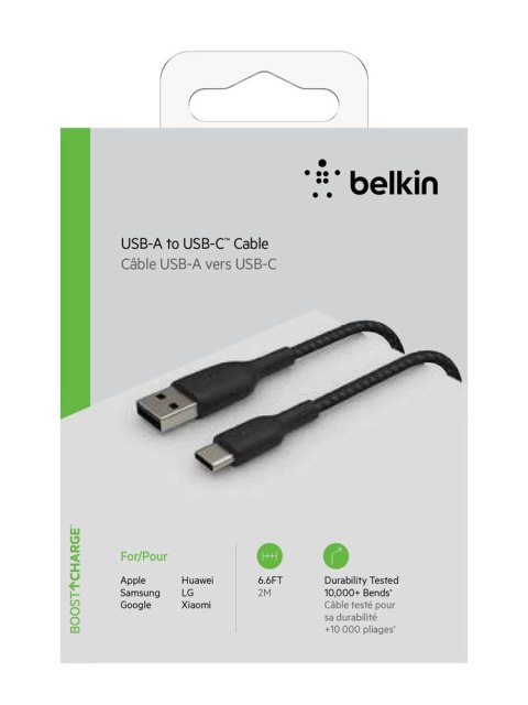 Belkin Braided C-A 2M, BLK