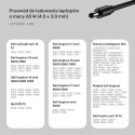 Kabel zasilający do laptopa Dell 65W USB-C - DC4,5