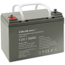 Qoltec Akumulator AGM | 12V | 36Ah | max. 540A