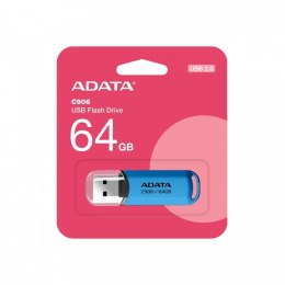 Adata Pendrive C906 64GB USB2.0 niebieski