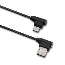 Kabel USB 2.0 Qoltec USB typ C męski | USB A męski | 1m | czarny