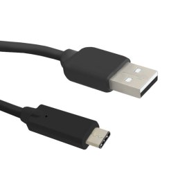 Kabel USB 3.0 Qoltec A męski/ USB 3.1 typC Męski | 0,25m