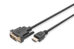 Kabel adapter DIGITUS HDMI Highspeed 1.3 Typ A / DVI-D(18+1), M/M 2m Black