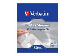 Koperty papierowe na CD DVD Verbatim z okienkiem 50 sztuk