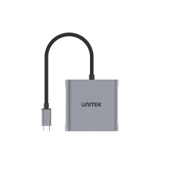 Unitek Adapter USB-C na 2x port DP 1.4 8K 60Hz