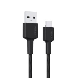 Kabel USB Aukey CB-CD30 BK USB-A - USB-C, QC, 0,9 m